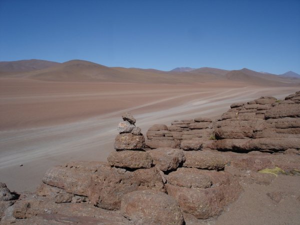 Poušť od nevidím do nevidím.